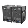 Máquina de faísca fria VEVOR, pacote com 2 controladores de fogos de artifício de 700 W de saída, altura ajustável de 6,6 a 16,4 pés, com sistema DMX avançado, tela de LED, alça portátil, liga de alumínio para DJ de palco, eventos de casamento, festas