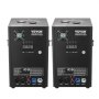 Máquina de faísca fria VEVOR, pacote com 2 controladores de fogos de artifício de 700 W de saída, altura ajustável de 6,6 a 16,4 pés, com sistema DMX avançado, tela de LED, alça portátil, liga de alumínio para DJ de palco, eventos de casamento, festas