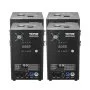 Máquina de chispa fría VEVOR, paquete de 4 controladores de fuegos artificiales de 700 W, altura ajustable de 2 a 5 m, con sistema DMX avanzado, pantalla LED, asa portátil, aleación de aluminio para escenarios, DJ, bodas, eventos y fiestas.