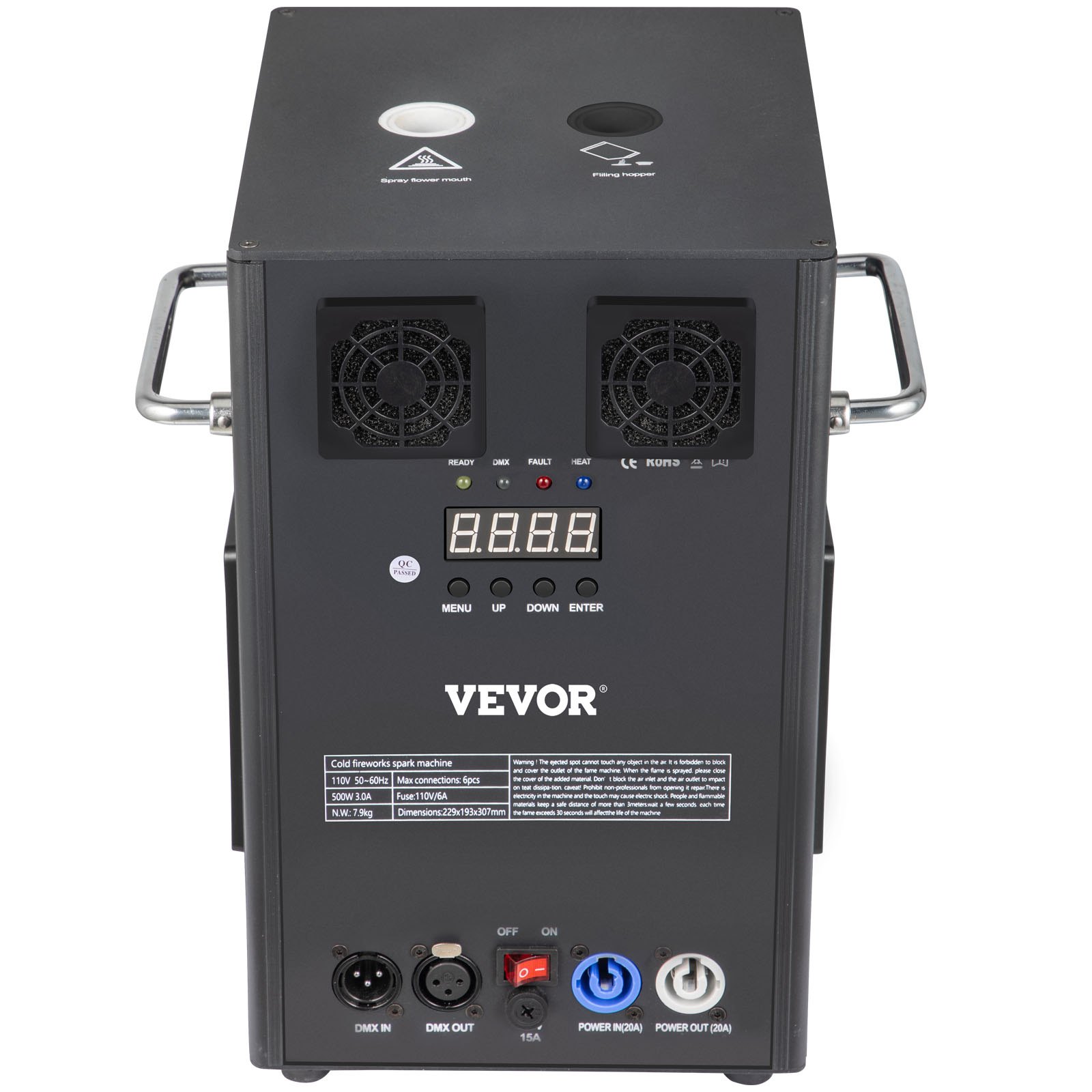 VEVOR Large Stage Equipment Special Effect Machine, 700W 4pcs Stage Lighting Effect Machine with Wireless Remote Control, Smart DMX Control Stage Equipment Showing Machine for Wedding, Musical Show