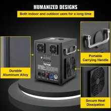 VEVOR Stage Equipment Special Effect Machine, 500W Stage Lighting Effect Machine with Wireless Remote Control, Smart DMX Control Stage Equipment Beautiful Showing Machine for Wedding, Musical Show, DJ