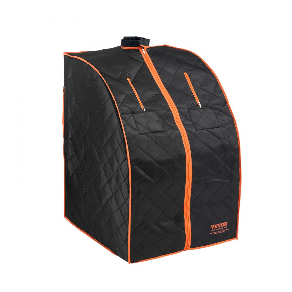 VEVOR Sauna Blanket for Detoxification, 1050W Portable Far Infrared Sauna Tent for Home, 40- 75℃, 1-60 Minutes Timer , Personal Sauna Box for Home Spa Indoor Black 700 x 800 x 980 mm