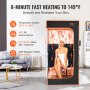 Tienda de sauna VEVOR con infrarrojos lejanos de 1400 W, spa personal para el hogar, terapia de desintoxicación y pérdida de peso