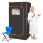 Tienda de sauna VEVOR con infrarrojos lejanos de 1400 W, spa personal para el hogar, terapia de desintoxicación y pérdida de peso