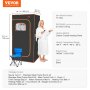 VEVOR Portable Sauna Tent, 1400W Personal Sauna Kit for Home Spa, Detoxify & Soothing Infrared Heated Body Therapy, Time & Temperature Remote Control with Chair & Floor Mat, Black