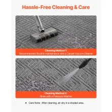 VEVOR Front Door Mat, 1562 x 914 mm Commercial Floor Mat for Indoor and Outdoor, Modern Stylish Carpet with TPE Backing, Heavy Duty Washable Entry Industrial Rug for Hallway, Balcony, Garage, Grey