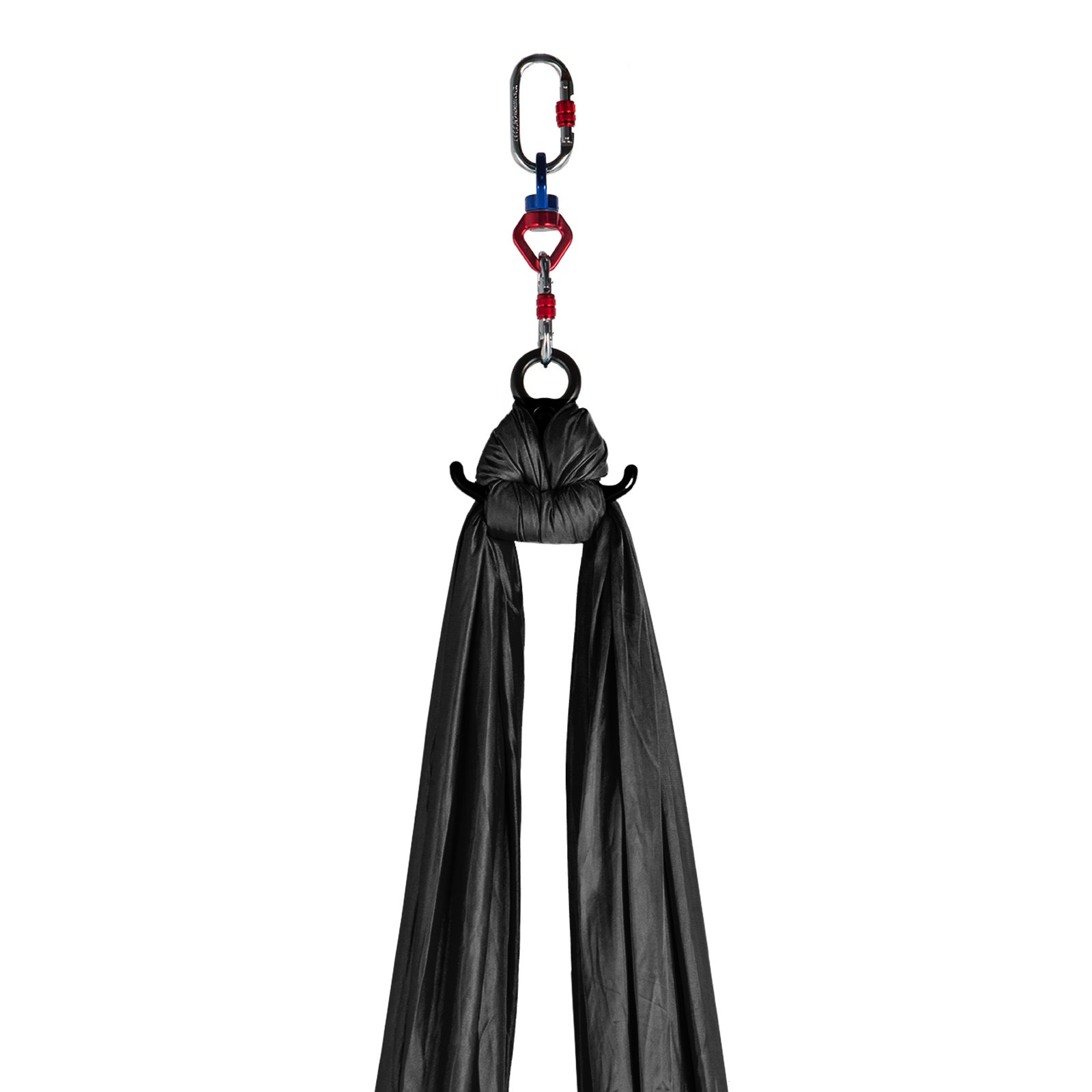 VEVOR Aerial Silks 10 Meters Long Yoga Swing Kit Yoga Hammock Flying Dance Aerial Yoga Yoga Aerial Silk Fabric Acrobatic Silks Antigravity Yoga Hammock For Indoor or Outdoor(Black)