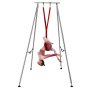 VEVOR Yoga Sling Inversion, 68 lbs Inversión Yoga Swing Stand, 551 lbs/250 kg Marco de yoga aéreo con 236 pulgadas/6 m Yoga Swing Inversion Sling Body Yoga Bundle Cinturones de seguridad, Rojo vino