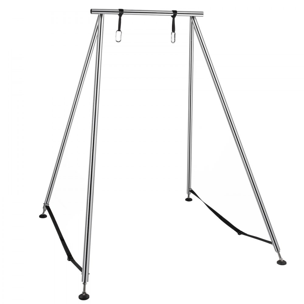 Aerial Stand Yoga Swing Stand Fitness Frame Indoor Portable w/6M Aerial Hommock