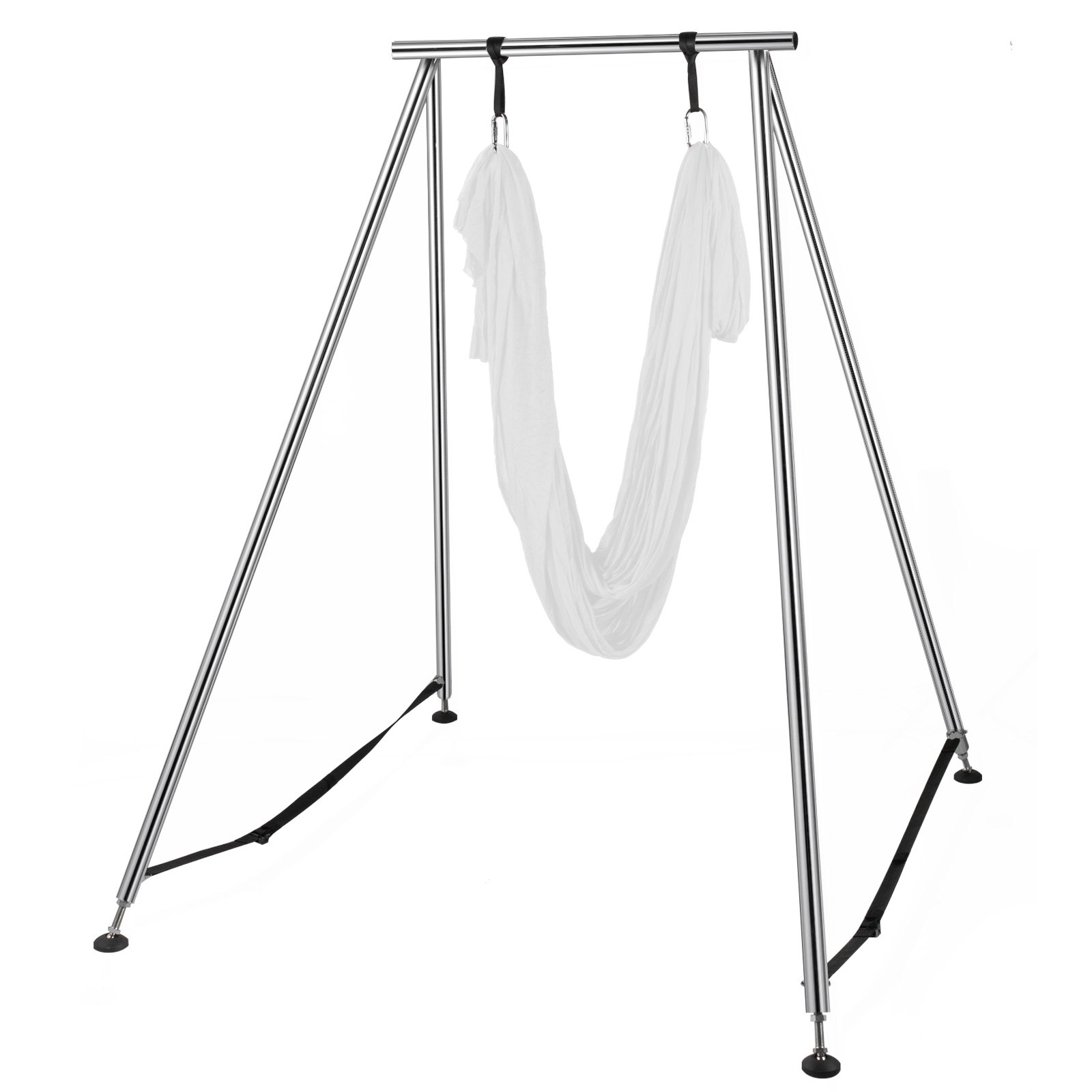 Aerial Stand Yoga Swing Stand Fitness Frame Indoor Portable w/6M Aerial Hommock