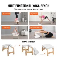 VEVOR Yoga Headstand Bench Inversion Chair Exercise Workout Fitness Training
