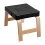 VEVOR Yoga Headstand Bench, 300 lbs Capacity Yoga Inversion Chair for Family Gym, Headstand Trainer with Wood Frame & PU Pad, Stand Yoga Stool for Strength Balance Training, Relieve Fatigue, Black