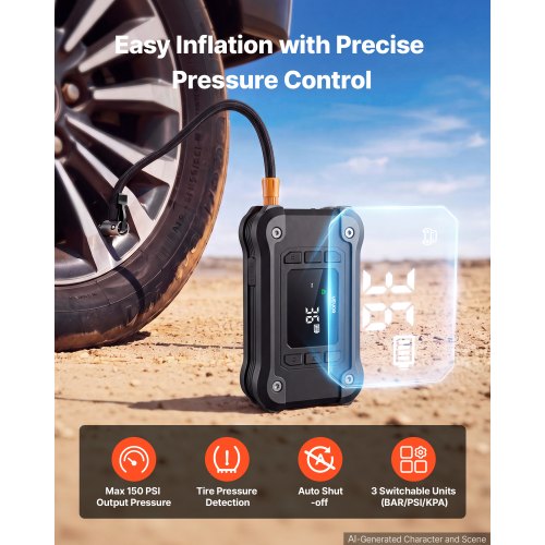 Käivitusabi kompressoriga 8000 A, 16 000 mAh — pilt 4
