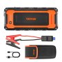 VEVOR 3000A Peak Jump Starter, 12V Portable Car Battery Booster Power Pack, Lithium Jump Box for up to 10L Gas and 8L Diesel Engines, with Heavy Duty Jumper Cables and LED Flashlight