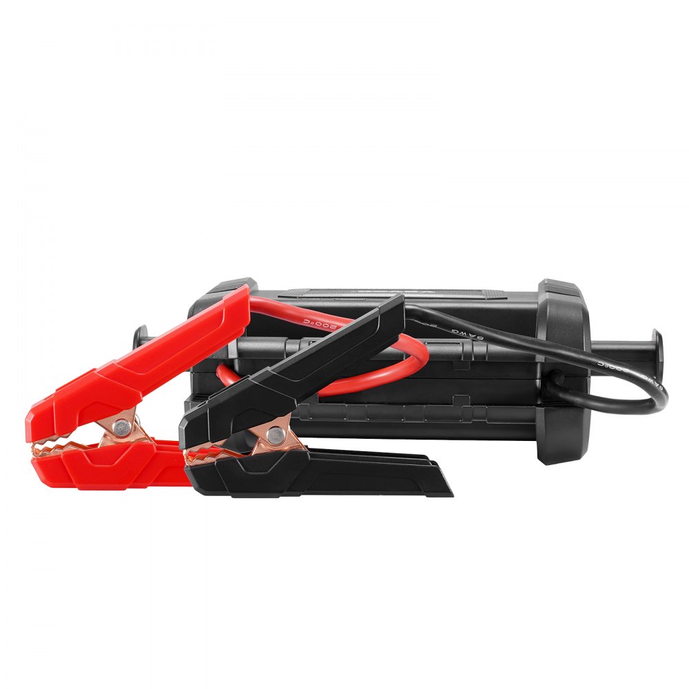 VEVOR Jump Starter, 4000A Peak, Car Battery Starter Power Pack, Portable Battery Booster with Jumper Cables, LED Light, 88.8Wh Lithium Jump Box for All Gas/up to 10L Diesel Engines