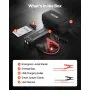 VEVOR Jump Starter, 4000A Peak, Car Jumper Starter Battery Pack, 12V Portable Lithium Battery Booster, Jump Box Power Bank with 3 Modes Flashlight and Jumper Cable, for 10L Gas and 8L Diesel Engines