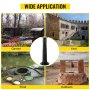 VEVOR Antique Hand Water Pump Stand Pitcher Pump Stand Cast Iron Well Pump Stand with Pre-set 13 mm(0.5") Holes for Easy Installation Old Fashion Pitcher Hand Pump Stand for Home Yard Pond Garden Outdoors Bl