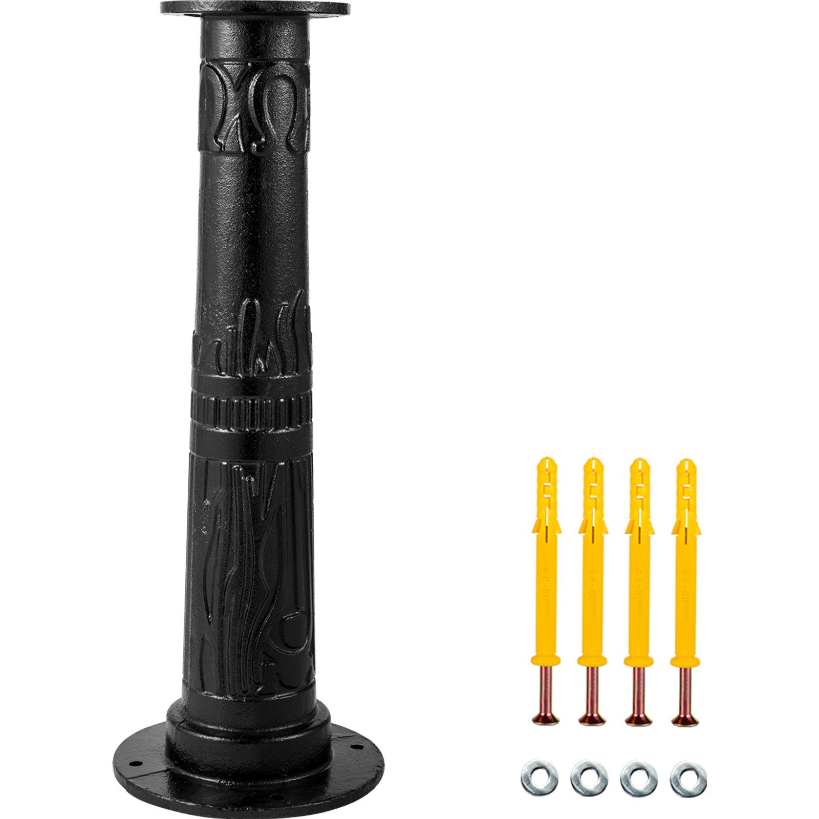 VEVOR Antique Hand Water Pump Stand Pitcher Pump Stand Cast Iron Well Pump Stand with Pre-set 13 mm(0.5") Holes for Easy Installation Old Fashion Pitcher Hand Pump Stand for Home Yard Pond Garden Outdoors Bl