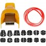 VEVOR Pneumatic Crimping Tool Am-10, Air Powered Wire Terminal Crimping Machine Crimping Up To 16mm2, Pneumatic Crimper Plier Machine with 15 Sets Of Dies for Many Kinds of Terminals