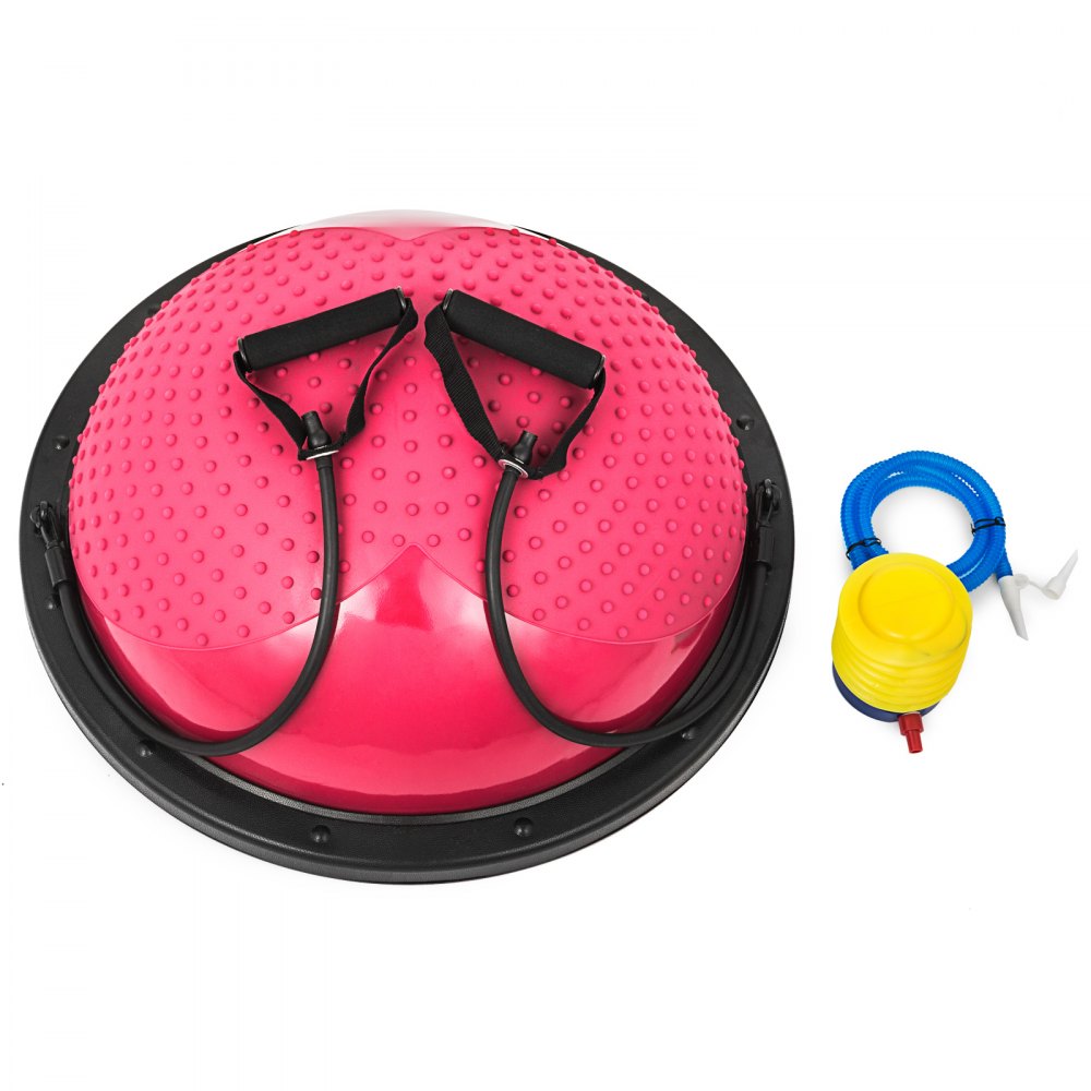 Ball Balance Board Wobble Yoga Training Fitness Half Gym Ball Pilates Steps W/ Pump