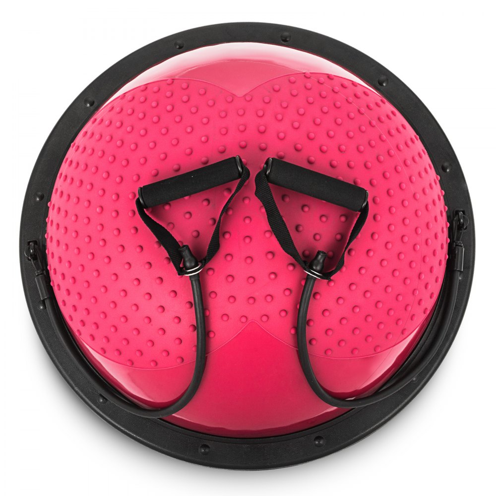 Ball Balance Board Wobble Yoga Training Fitness Half Gym Ball Pilates Steps W/ Pump