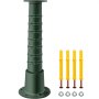 VEVOR Antique Hand Water Pump Stand Pitcher Pump Stand Cast Iron Well Pump Stand w/Pre-set 0.5" Holes for Easy Installation Old Fashion Pitcher Hand Pump Stand for Home Yard Pond Garden Outdoors Green
