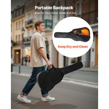 41 in Dreadnought Acoustic Guitar Beginner Bundle Gig Bag for Adult Sunburst
