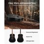 VEVOR 41 in / 1041.4 mm Dreadnought Acoustic Guitar Beginner Bundle for Adult Taller Black
