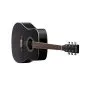 VEVOR Dreadnought Acoustic Guitar, 41 in, 6-String Black Solid Spruce Top Guitar, Beginner Bundle with Gig Bag, Tuner, Strap, Steel Strings, Picks, Capo, Rosewood Fingerboard, for Adult Taller Player