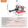 VEVOR Circular Saw Blade Sharpener, 370W Rotary Angle Mill Grinder with Water Tank, Water Injection Grinding Sharpening Machine & 6 Saw Centerings, 5-inch Grinding Wheel for Carbide Tipped Saw Blades
