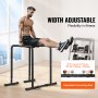 VEVOR Dip Bar, 200 kg Capacity, Heave Duty Dip Stand Station with Adjustable Height, Fitness Workout Dip Bar Station Stabilizer Parallette Push Up Stand, Parallel Bars for Strength Training Home Gym
