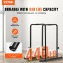 VEVOR Dip Bars, 440 lbs Capacity, Heave Duty Dip Stand Station with Adjustable Height, Fitness Workout Dip Bar Station Stabilizer Parallette Push Up Stand, Parallel Bars for Strength Training Home Gym