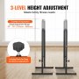 VEVOR Dip Bars, 440 lbs Capacity, Heave Duty Dip Stand Station with Adjustable Height, Fitness Workout Dip Bar Station Stabilizer Parallette Push Up Stand, Parallel Bars for Strength Training Home Gym
