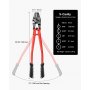 VEVOR 24 Inch Hand Swager Crimper 5 Cavity 1/16 to 3/16inch Swaging Tool for Copper Aluminum Oval Sleeves and Stop Sleeves Wire Rope Crimping Tool Propress Swage Tool Long Handle Labor Save