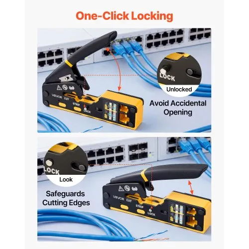 Võrgukaabli presstangide komplekt, RJ45/RJ11/RJ12 — pilt 4
