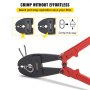 VEVOR 762mm/30 Inch Steel Wire Leader Rope Crimping Sleeves 4mm - 8mm Hand Swage Crimpers Tool Hand Crimping Pliers Tool  for Wire Rope and Cable