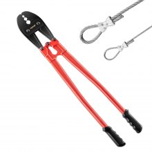 VEVOR Hand Swager Crimper 30 Inch ,Swaging Tool for 5/32" 1/4" 5/16" Wire Rope,Hand Cimping Tool for Copper Aluminum Oval Sleeves and Stop Sleeves,Wire Rope Crimping Tool Swage Tool Long Handle Lab