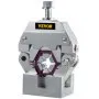 VEVOR ac hose crimper with hexagonal crimping die and a silver metallic finish.