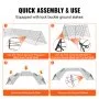 VEVOR Chicken Tunnels, 236.2 x 157.5 x 24.2 inch(LxWxH) Chicken Tunnels for Yard, Portable Chicken Tunnels for Outside with Corner Frames, 2 Sets, Suitable for Chickens, Ducks, Rabbits