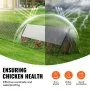 VEVOR Chicken Tunnels, 236.2 x 157.5 x 24.2 inch(LxWxH) Chicken Tunnels for Yard, Portable Chicken Tunnels for Outside with Corner Frames, 2 Sets, Suitable for Chickens, Ducks, Rabbits