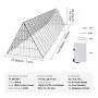 VEVOR Chicken Tunnels, 300 x 71 x 61.5cm (LxWxH) Chicken Tunnels for Yard, Portable Chicken Tunnels for Outside Easy Installation, Chicken Coop Run, Suitable for Chickens, Ducks, Rabbits
