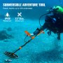 VEVOR Waterproof Metal Detector, 12" Coil, Professional Rechargeable Gold Detector, 39-50 in Adjustable with LCD 7 Modes Advanced DSP Chip Bluetooth Headset, IP68 for Detecting Gold Treasure Hunting