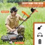 VEVOR Waterproof Metal Detector, 12" Coil, Professional Rechargeable Gold Detector, 39-50 in Adjustable with LCD 7 Modes Advanced DSP Chip Bluetooth Headset, IP68 for Detecting Gold Treasure Hunting