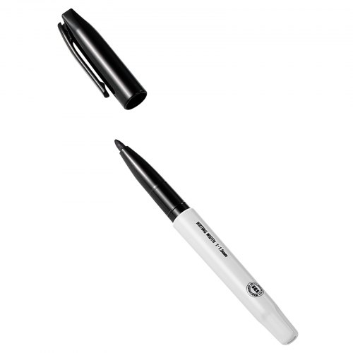 36 Black Fine Point Permanent Markers - Waterproof For Plastic, Metal, Glass