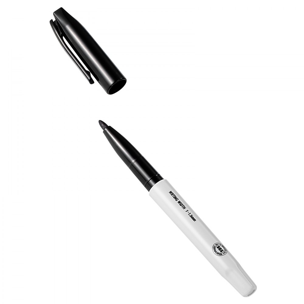 VEVOR Permanent Markers, 36 Pack Black Permanent Marker Set, Quick Drying & Fade Resistant, Fine Point Markers for Plastic, Paper, Metal, and More