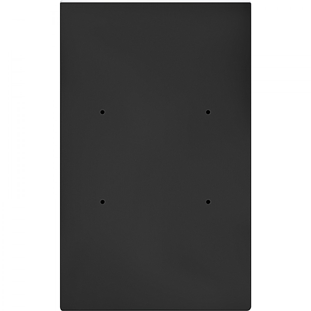 black metal VEVOR suggestion box mounted against a plain background with four visible mounting holes.