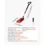 VEVOR Snow Shovel for Driveway, 9 in Foldable Snow Shovel with D-shaped Handle, , 36-40 in Adjustable, Lightweight Aluminum Alloy Snows Removal Tool, Reduce Back Strains for Garden Car Camping