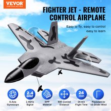 VEVOR RC Airplane Fighter EPP Foam RC Plane Toy with 2.4 GHz Remote Control