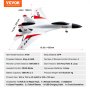 VEVOR RC Plane, 2.4GHZ 4 Channel Remote Control Airplane with 6-Axis Gyro Stabilizer, Ready to Fly Fighter Aircraft Plane Toy with 2 Batteries, Easy to Fly RC Glider for Adults Kids Beginners Boys