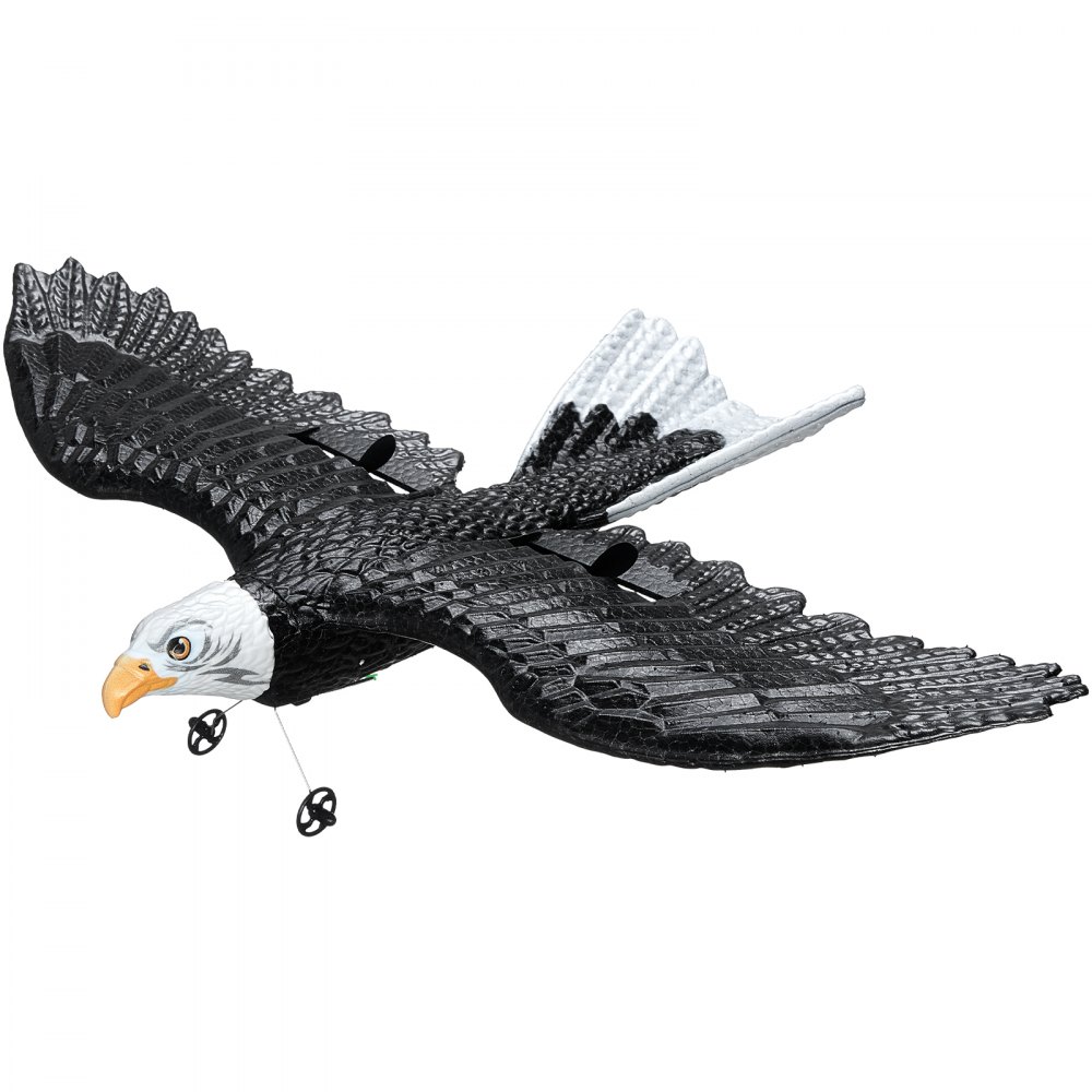 VEVOR rc airplane with eagle design and realistic wing patterns, showcasing intricate details.